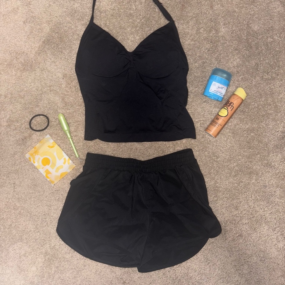 NEVER WORN Black Running Shorts